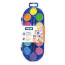 Acuarele pictura 8 culori metal + 4 fluo Milan 531512