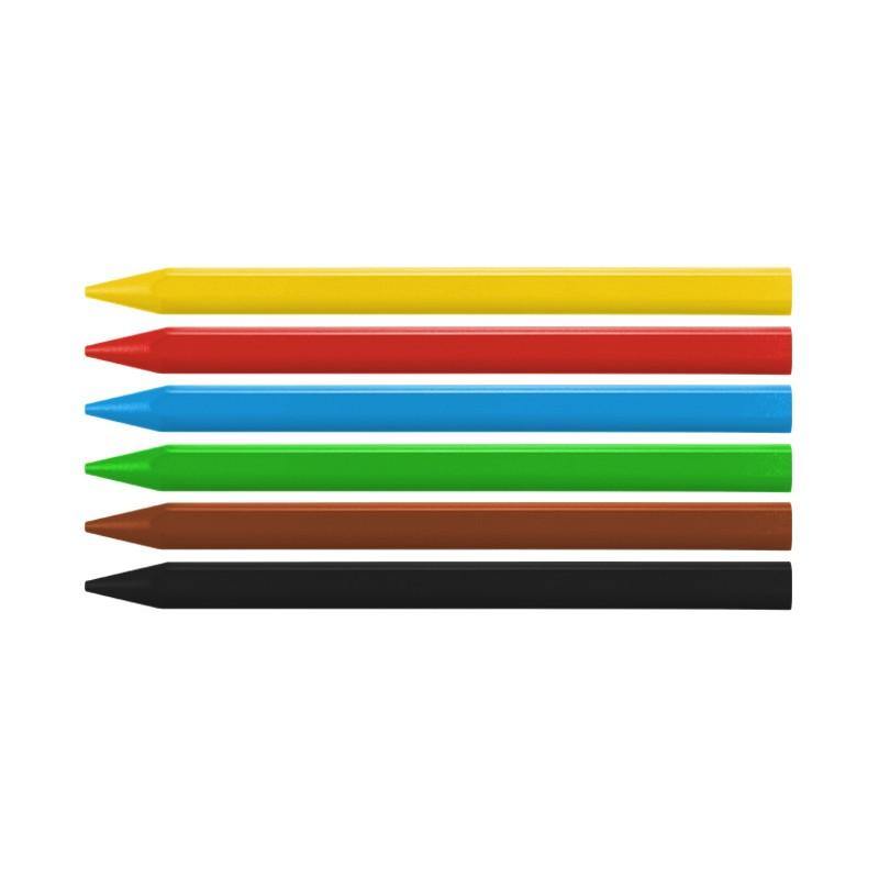 6 Creioane Colorate Cerate Milan 80007