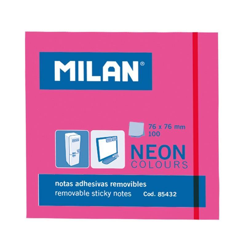 Bloc Notes Adeziv Neon 76 x 76 Milan Roz