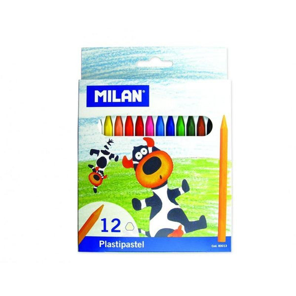 12 Creioane Colorate Cerate Milan 80013