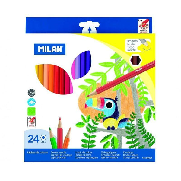 24 Creioane Colorate Milan