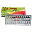 Acuarele tub Tempera 12 Culori Ecada